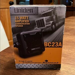 Uniden BC23A 15W External CB External Speaker - Black - NEW